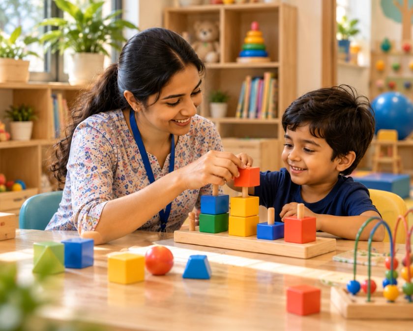 Child development therapy session at our therapy centre